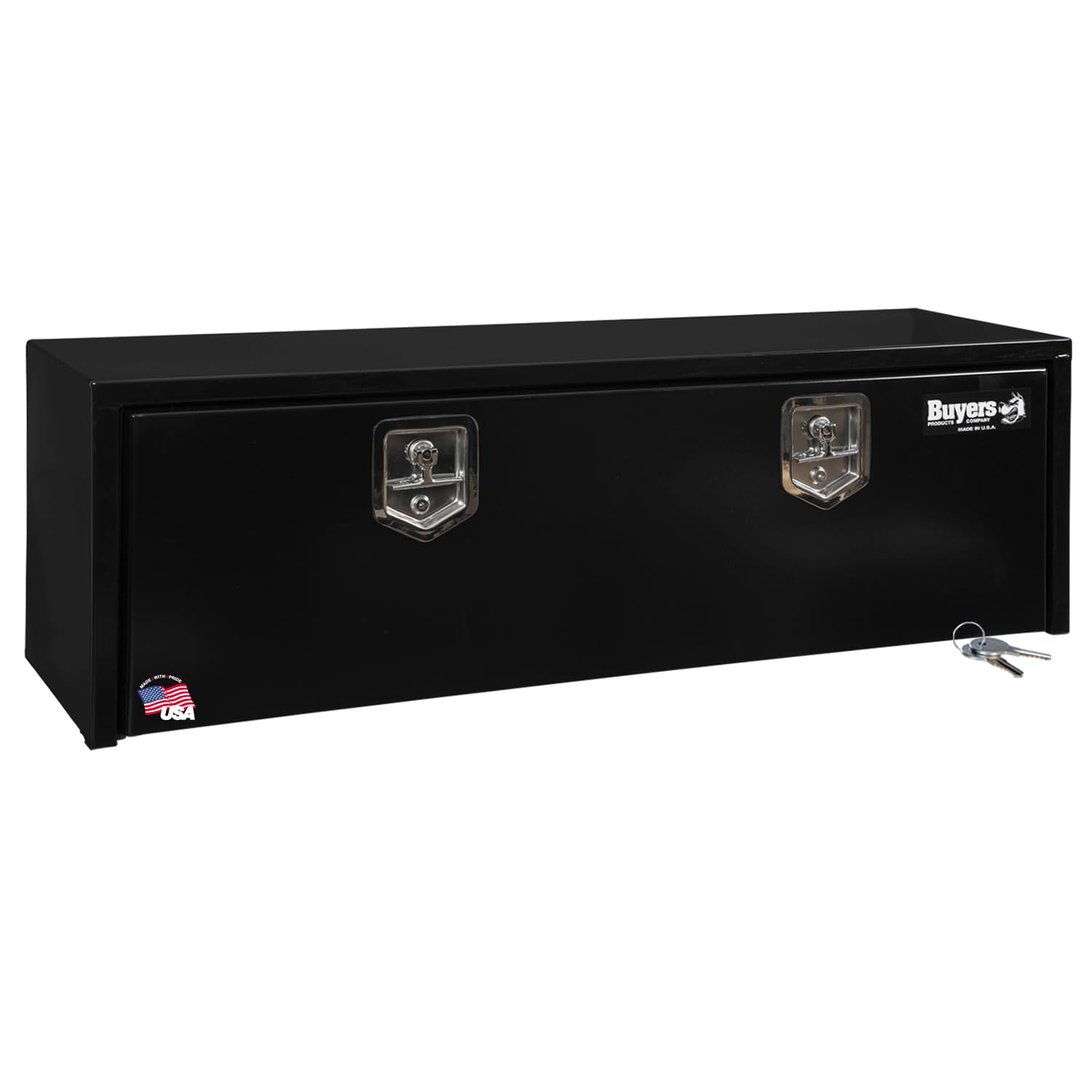 Buyers Products 1703328 Black Steel Underbody Truck Tool Box, 15x13x48 Inch