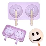 Smiley Ice Cream Ice Cream Mold Silicone Ice Cream Mold Home Made Cartoon Popsicle Mold