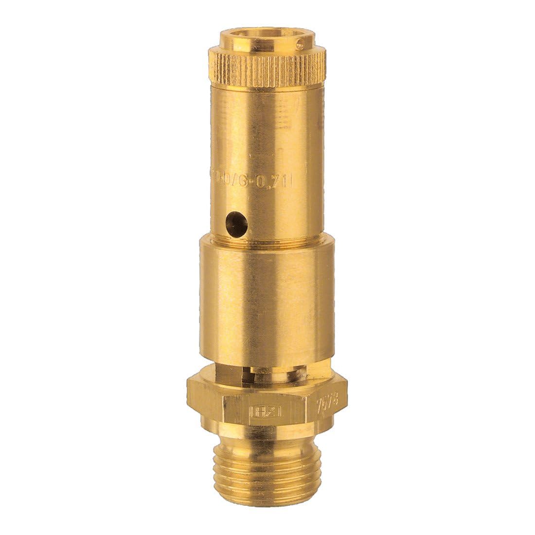 RIEGLER 104677-227.66-0,5 Sicherheitsventil DN 10, Messing, G 3/4, Ansprechdruck 0,5 bar, 1Stk