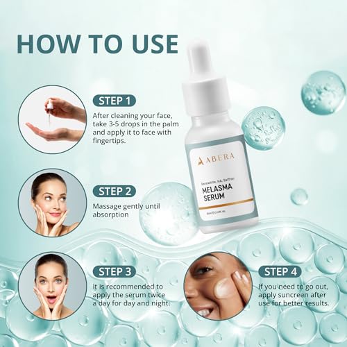 Abera Melasma Serum, Melanin Correcting Facial Serum, Dark Spot Corrector For Age Spot Sun Spot Freckles thumb #5