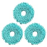 Opatiny Kit de trapeador de repuesto para Conga 13090 Spin Revolute Home&Wash, paquete de 3, microfibra azul