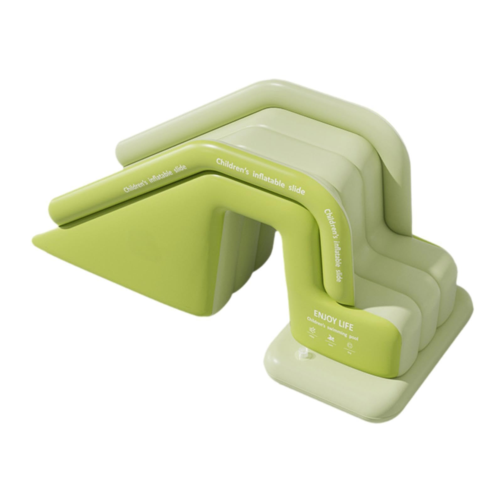 Wear-resistant Portable PVC Pool Slide for Kids, Water Slide for Above Ground Pool, Outdoor, Indoor and Backyard, Green