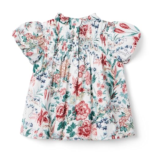 Janie and Jack Girl's Floral Smocked Blouse (Toddler/Little Kids/Big Kids)2