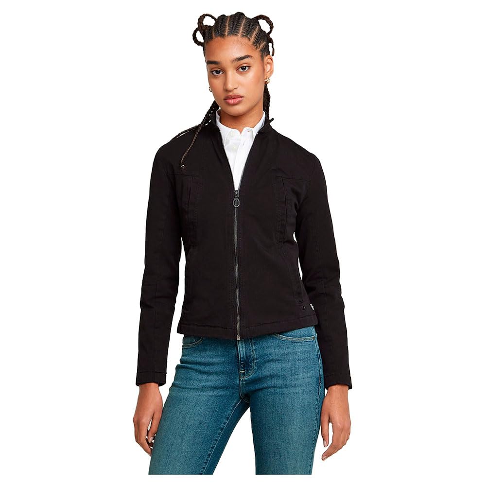 G-Star Women's Black (Dk Black D25990-D922-6484) Biker Jacket Xs