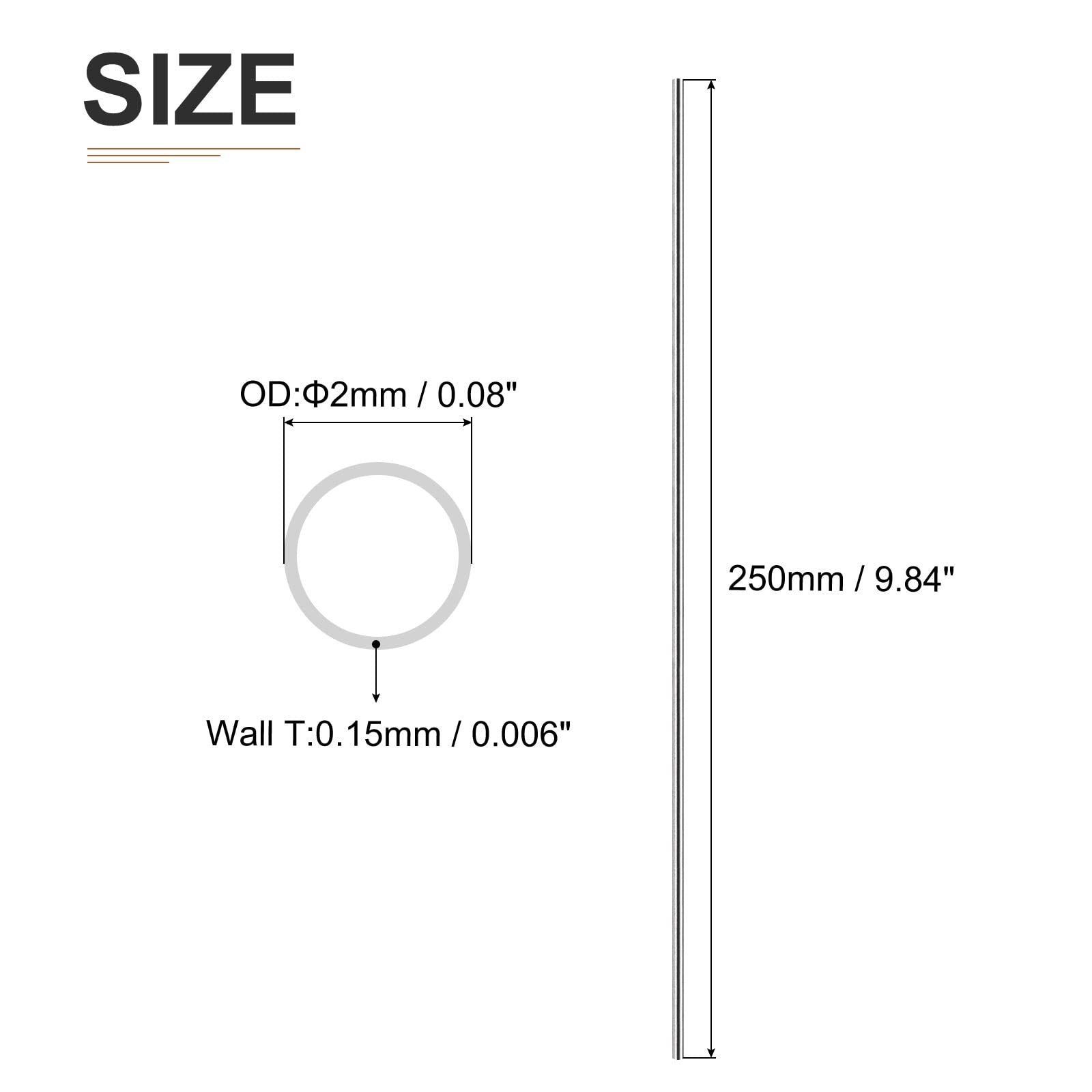 Tubes En Cuivre 18x1x200 Mm - Lot De 4 - Pour Bricolage, Modélisme, Décoration, Support - Conductivité Thermique/électrique