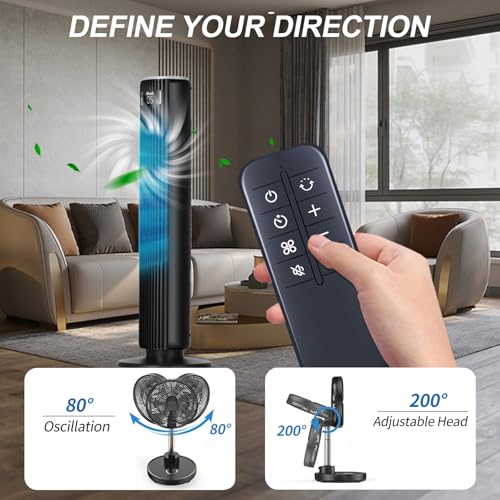 Télécommande de ventilateur tour LEVOIT avec contrôle total de la purification de l'air - 5