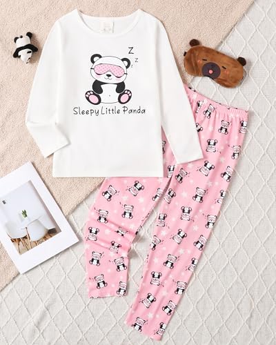 MyFav Girls' Comfy Sleepwear Hearts Shape Pajama Set Sweet Dream Leisure Nighty2