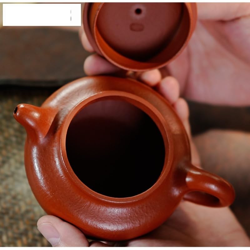 Ceramiczny dzbanek do herbaty, ręcznie wykonany zestaw czajniczek z fioletowej gliny, styl Zisha, idealny do serwowania i parzenia herbaty, elegancki design dla miłośników herbaty, pojemność 600 ml