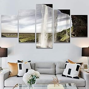 SIGNWIN 5 Panel Canvas Wall Art Modern Art...