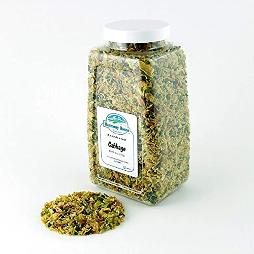 Harmony House Foods Dehydrated Cabbage Flakes - Air Dried Vegetables For Soup And Cooked Dishes, Great For Camping, Survival, And Backpacking, 6 Ounces #TOP7