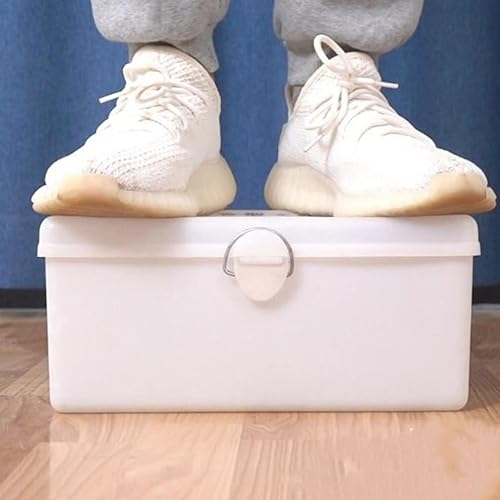 Miniatura 7 de Cabilock Caja de almacenamiento portátil Mahjong - Organizador de plástico blanco para azulejos, caja vacía Mah-jongg para el hogar, viajes y