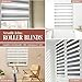 Elegant Comfort Zebra Blinds, Dual Layer Window Treatments Sheer, Privacy Light Control, Pull Strings Roller Window Shades, Day and Night Window Drapes (58Wx72L, Beige)