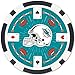 MasterPieces Casino - NFL Miami Dolphins - 100 Piece Poker Chip Set with Tray