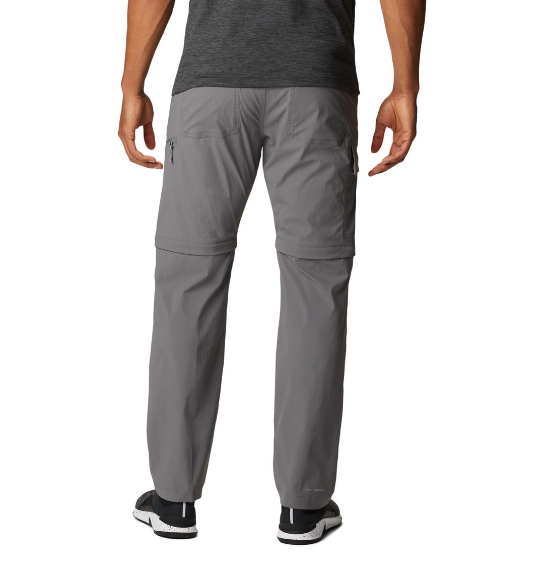 Columbia Newton Ridge męskie spodnie trekkingowe 2 w 1 szary City Grey 36