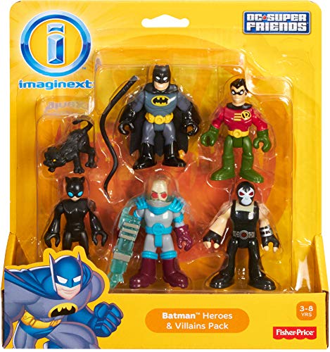 Fisher-Price Imaginext Dc Super Friends, Batman Heroes & Villains Pack #TOP4