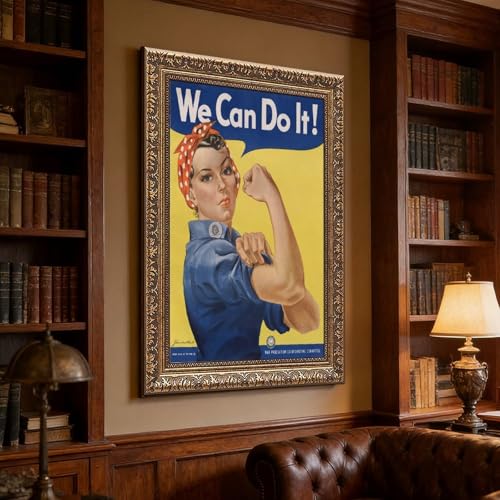 Tableau Rosie The Riveter impression toile haute définition 50x75