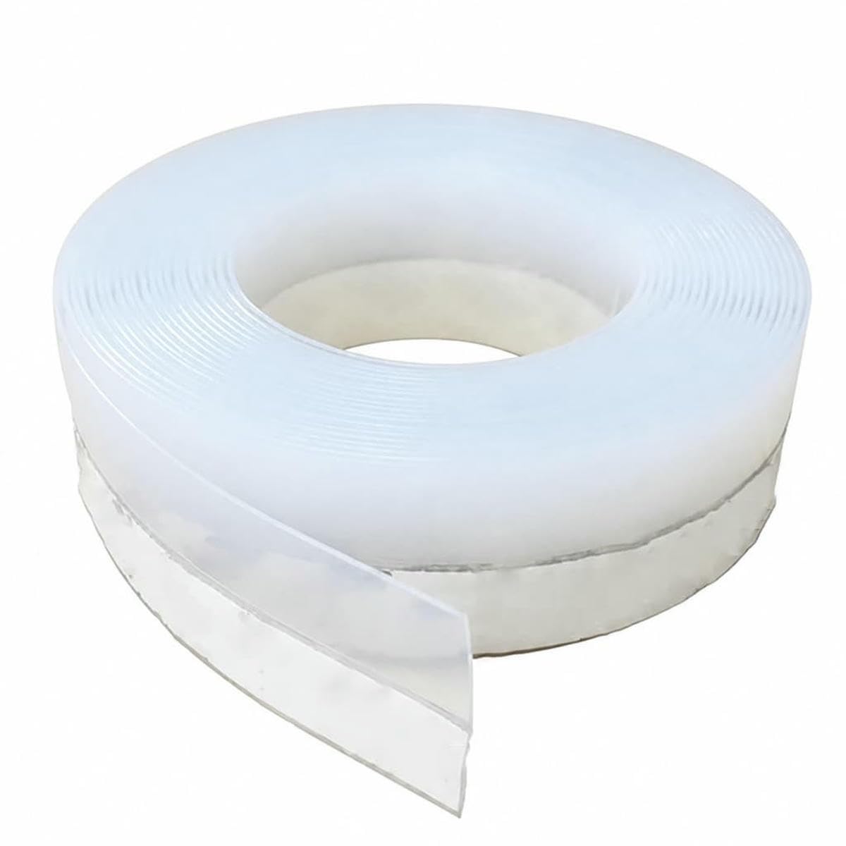 5M/10M Door Bottom Seal Strip Weather Window Rubber Seal Weatherstrip Windproof Dust Self Adhesive Door Windshield Sealing Tape-Transparent-45mm-10M