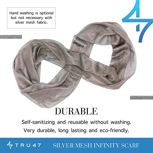 TRU47 - Infinity Silver Mesh Scarf3