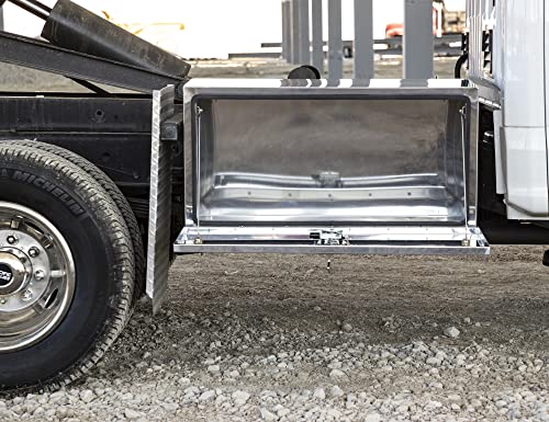Image of Buyers Products 1702655 Polished Stainless Steel Underbody Truck Tool Box, 18 x 18 x 36 Inch, Locking T-Handle Compression Latch, 16 Ga Stainless, Underbed or Flat Mount Storage Box