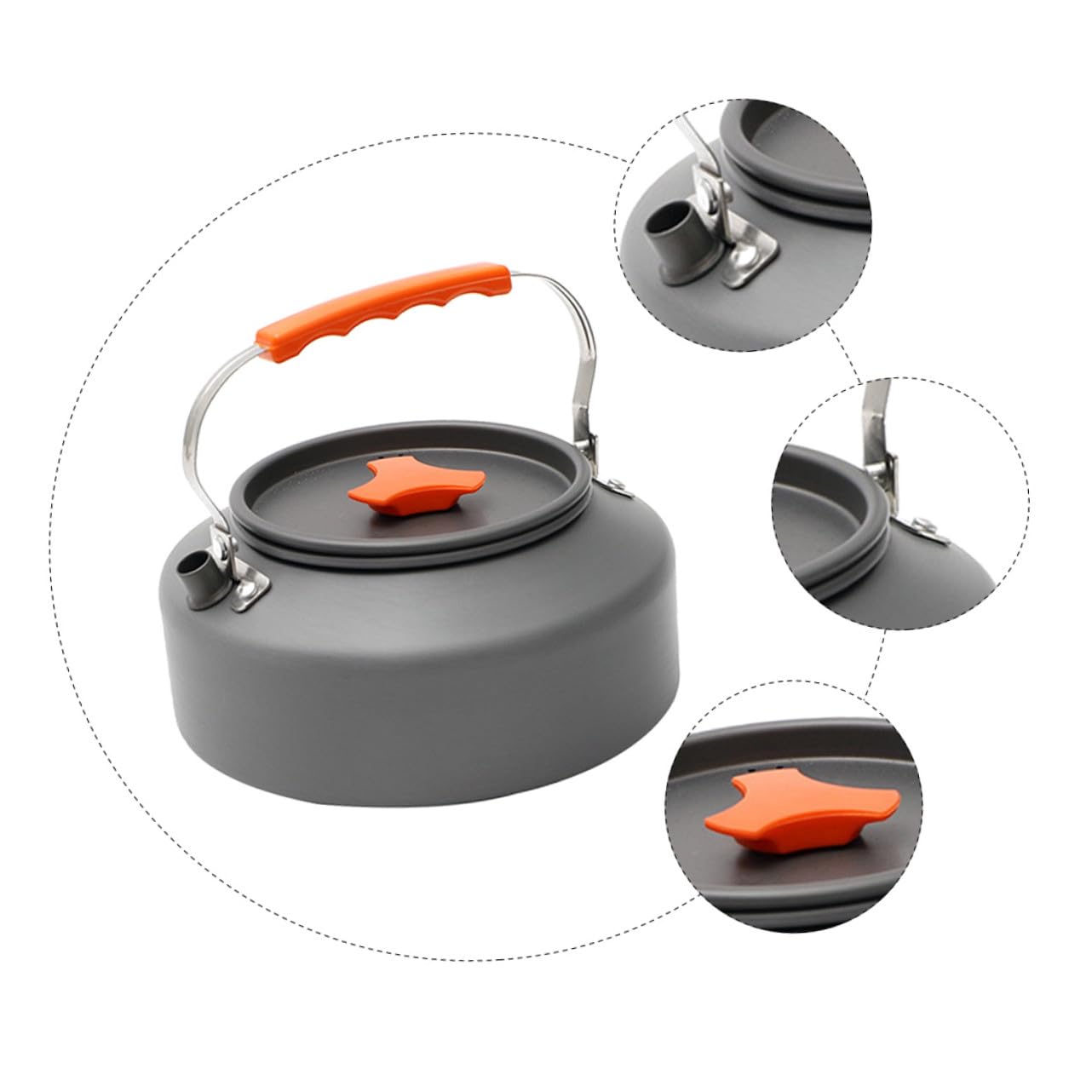 UPKOCH Bollitore Da Campeggio Per Esterni in Manico Bollitore Per Acqua e Tè Resistente e Pratico Per Picnic e Viaggio