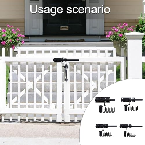 Verrou coulissant en acier inoxydable pour sécurité porte placard - 3