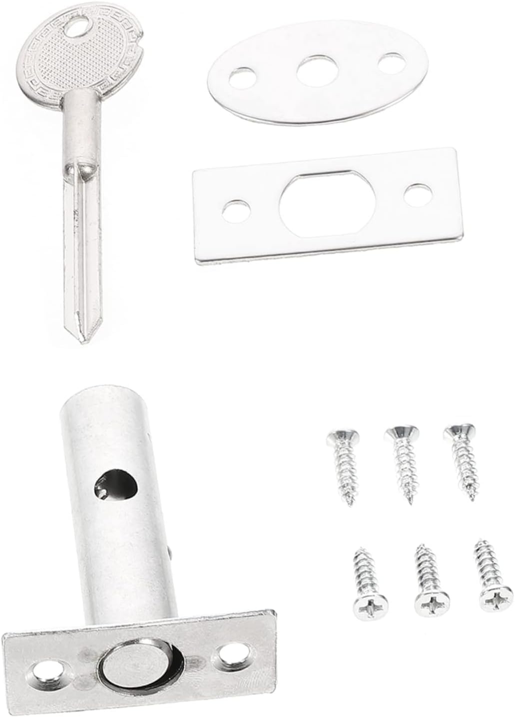 Slide Bolt,Gate Latch, Gate Latch Sliding Door Lock,Small Bolt,1 Set Well Passage Steel