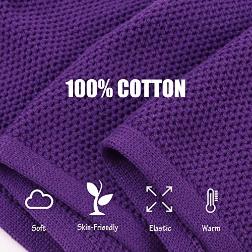 Image of PESAAT Kids Winter Infinity Scarf Knit Cotton Toddler Boy Girls Scarves
