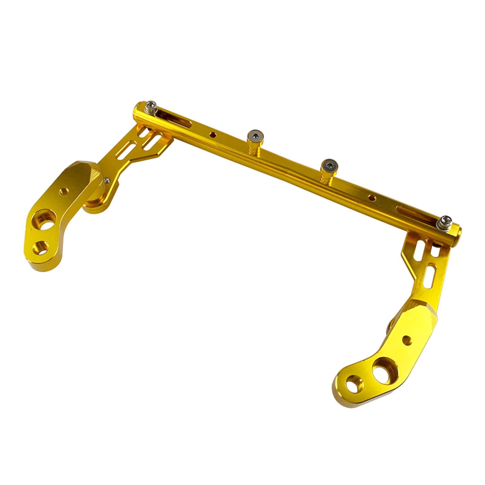 Guidon de moto multifonction 22 mm Rouge