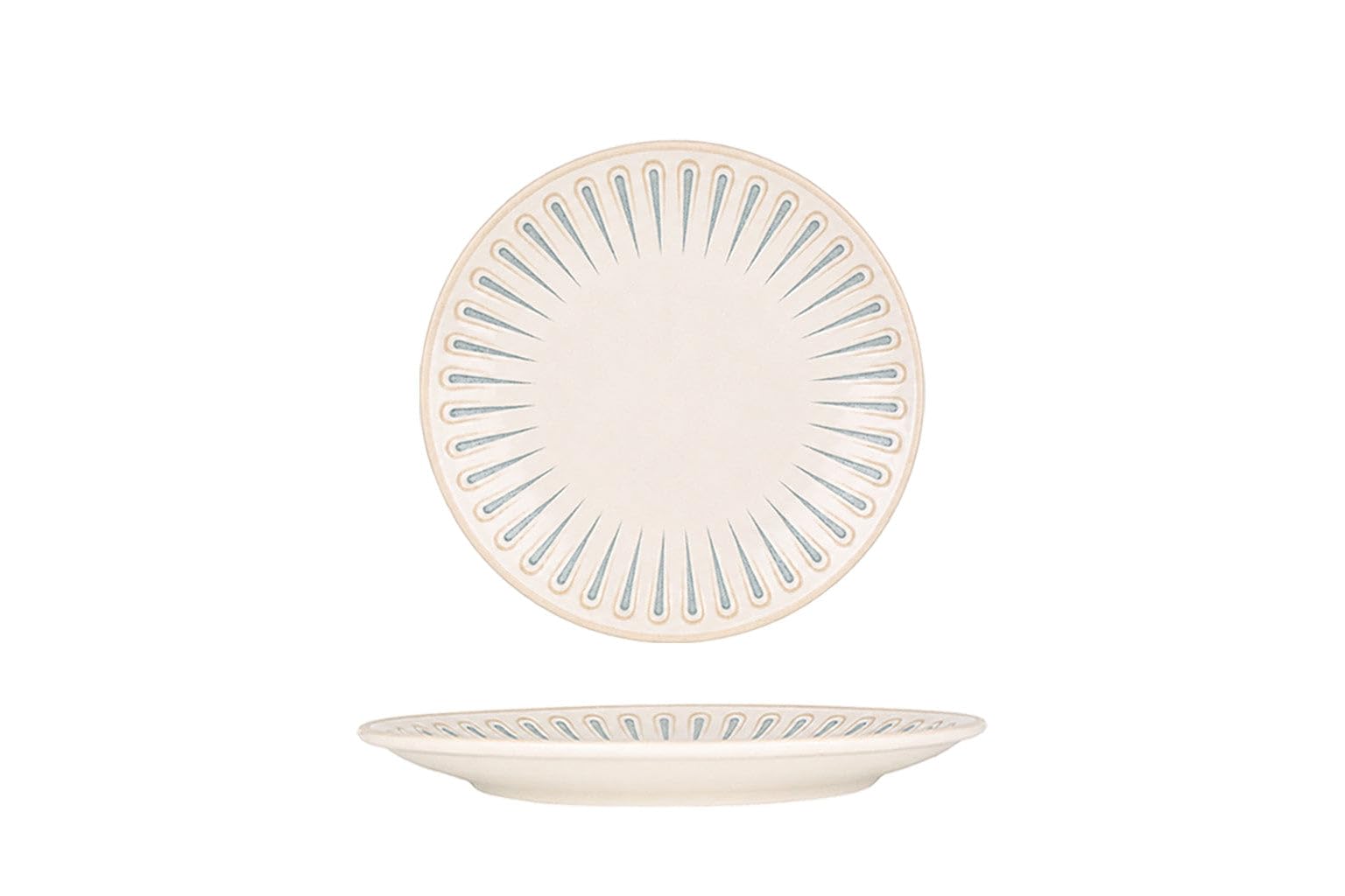 Rinart Assiette à desserts - Sierra - Porcelaine - 23 cm - lot de 6
