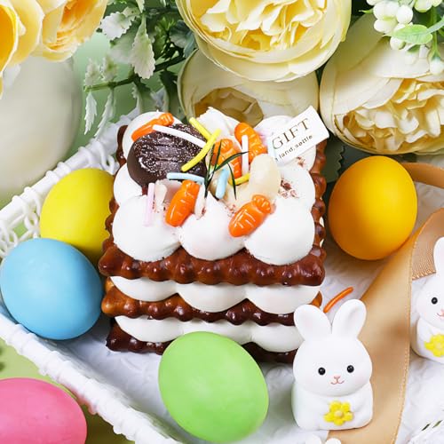 Image of Easter Sprinkles Edible,130g /4.6oz Pastel Sprinkles for Cake Decorating with Easter Egg Carrot Bunny Jimmies and Nonpareils in 5-Cell, Ice Cream, Donuts, Macaron Toppings Supplies