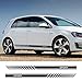 Piaobaige 2 Pièces Autocollant Latéral De Porte De Voiture pour Volkswagen Golf 4 5 6 7 Jupe Vinyle Film Auto Sport Course Rayures Décalcomanies Tuning Accessoires De Voiture