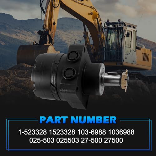 Image of Hydraulic Wheel Motor Direct Replacement for 1-523328 Toro 103-6988 Parker TF0240US081AADD Stens 025-503 Oregon 27-500 fits Z250 Z500 Z Master Lazer Z Mower Cast Iron High Torque