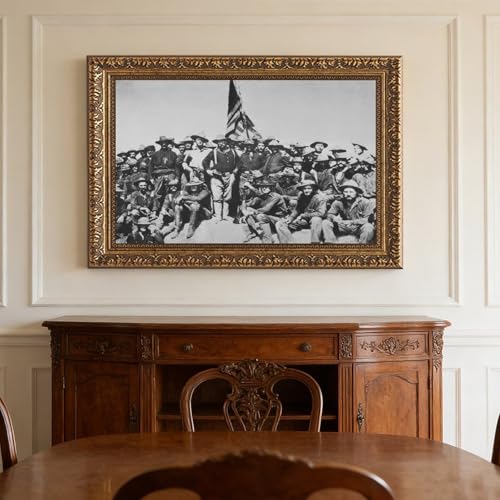 Décoration murale bureau Colonel Roosevelt Rough Riders toile