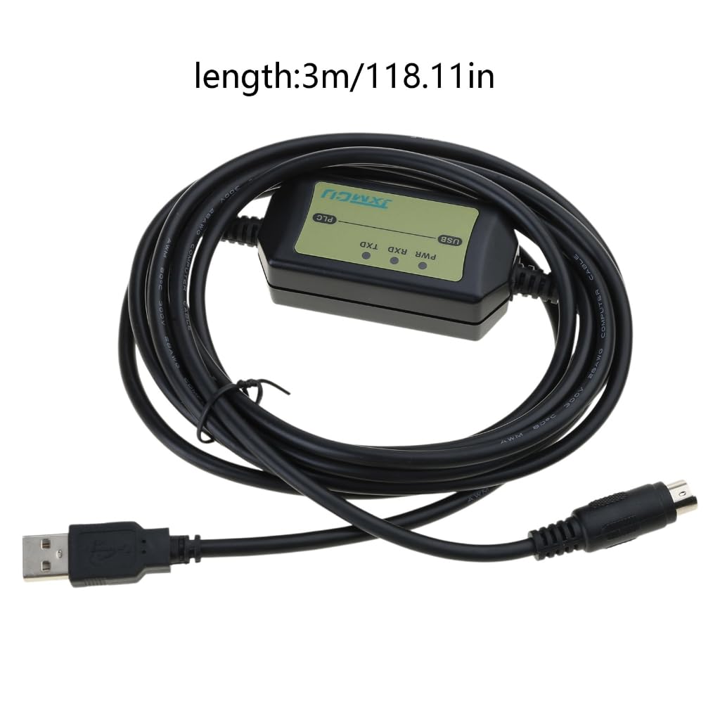 Cavo Di Programmazione PLC USB 3 Metri Per Omron Serie CQM1H/CPM2C - LED E Spinotti Placcati Oro