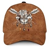 CUSTOMHUES Custom Native American Baseball Cap, Indian Native American Baseball Hat for Men Women, Native Lovers (NATIVE-STYLE03)