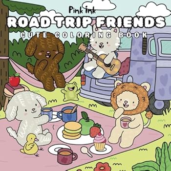 Paperback ROAD TRIP FRIENDS: CUTE COLORING BOOK