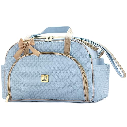 Kit Bolsas Maternidade Miellu - Pópeti - G, P E Trocador (Azul)