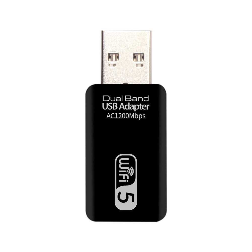 Adaptateur USB sans fil double bande Carte réseau WiFi 2.4G 5G Interface hôte AC1200Mbps USB3.0
