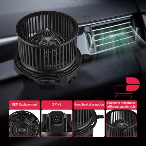 Image of BDFHYK AC Heater Blower Motor Fan 700154 Compatible with Jeep 2002-2007 Liberty 2002-2006 TJ 2002-2006 Wrangler,HVAC Blower Motor Assembly Replacement for 68028890AA 75807 PM9245 5066553AA