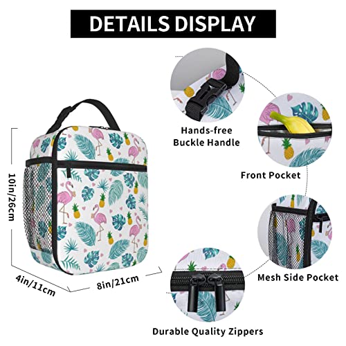 Cuesr Flamingo Lunch Box Kids Girls Insulated Cooler Thermal Cute Lunch Bag Tote For School #TOP2