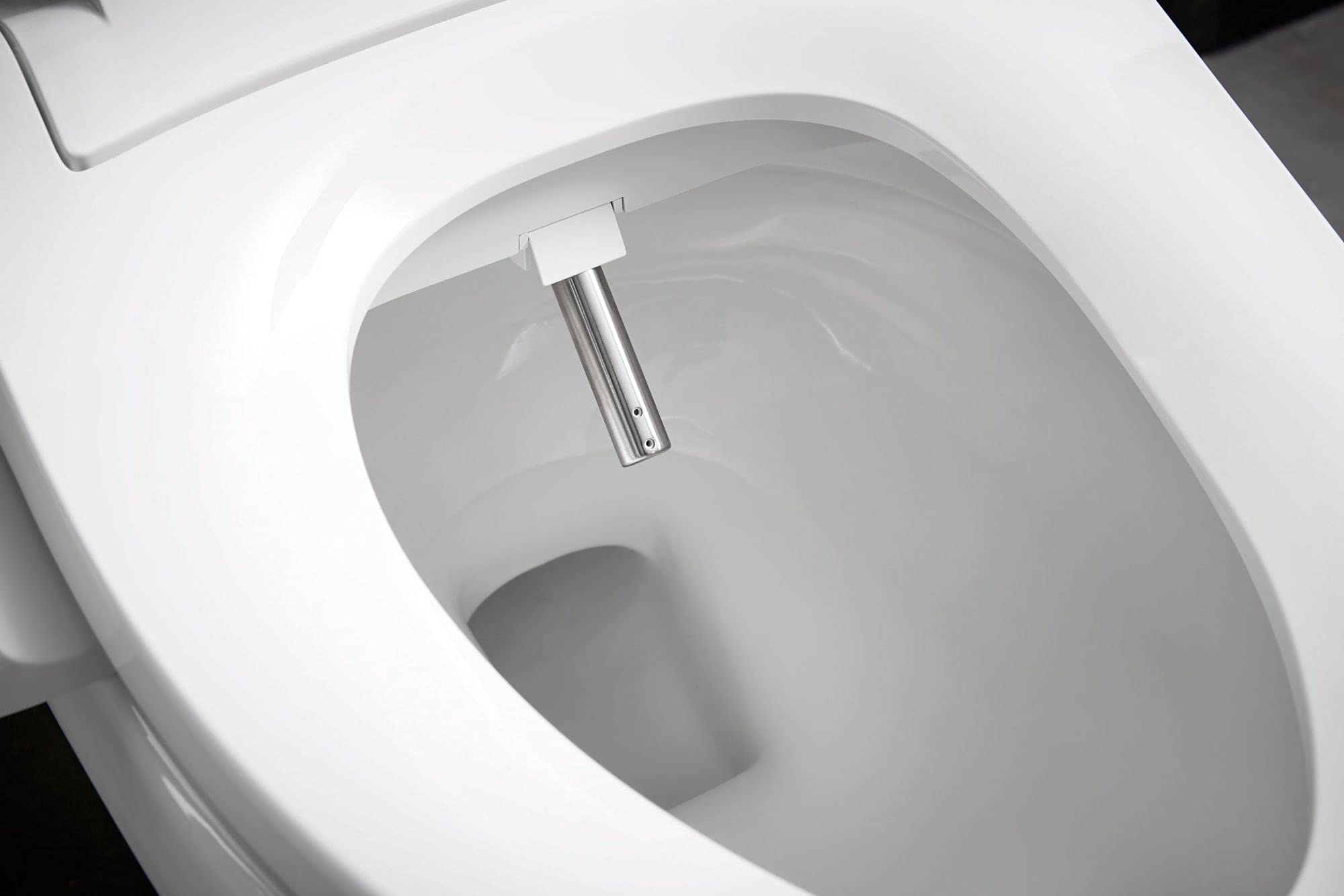 KOHLER K-18751-0 C3 050 Elongated Warm Water Bidet Toilet Seat, White with Quiet-Close Lid and Seat, Low Profile Design, Self-Cleaning Wand, Adjustable Spray Pressure and Position, Comfortable Clean