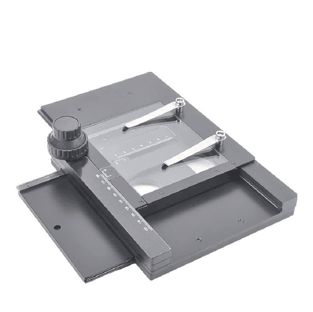 Microscope Microscope XY Mobile Platform Continuous Movement 70x55mm for Stereo Microscope