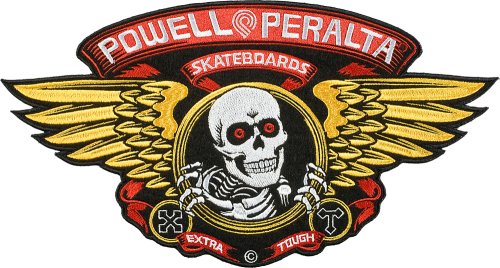 Powell-Peralta 'Winged Ripper' parche extra grande