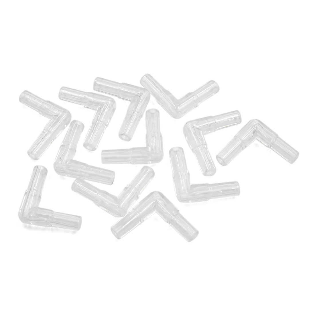 uxcell 12pcs L Shape Airline Tubing Connector Aquarium Fish Tank Air Pump Accessories