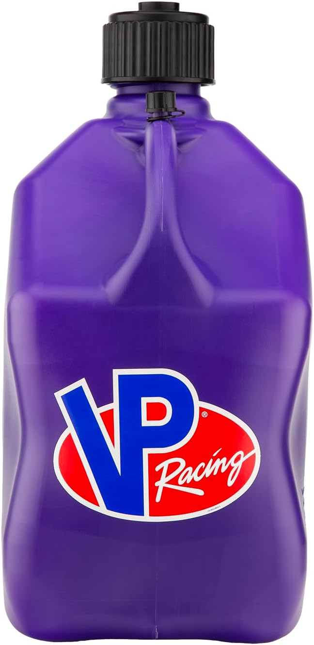 VP Racing 3612-CA, 5.5-Gallon Square Motorsport Jug Translucent Purple (3 Pack), w/Battery Powered Fluid Transfer Pump (1 Pack)