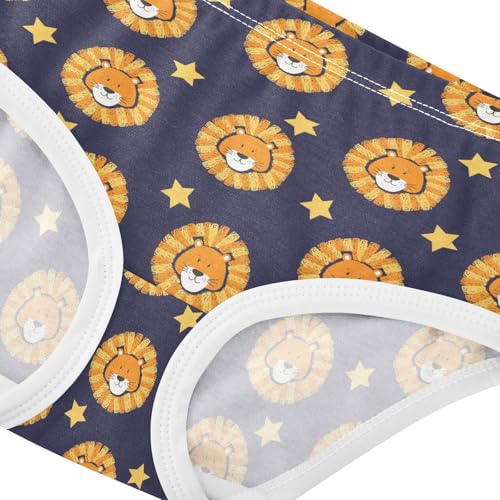 Girls' Underwear Lion Star Cotton Stretch Comfort Toddler Panties4