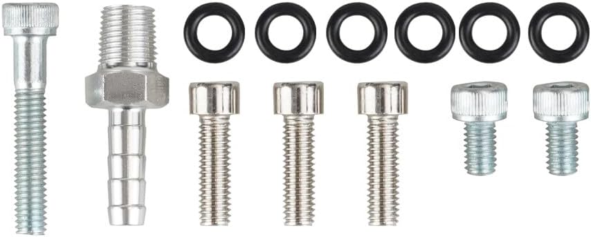 LS Coolant/Steam Port Crossover Hose Kit LS Throttle Body Bypass Hose Silver -