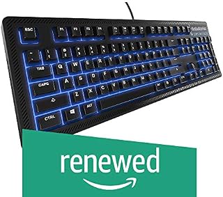 SteelSeries Apex 100 Gaming Keyboard - Tactile & Silent - Blue LED Backlit