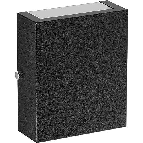 Arandela Mini Slim Moderna Efeito Interna Externa + Led 5w G9 Bivolt MF143 (Preto, Branco Quente)