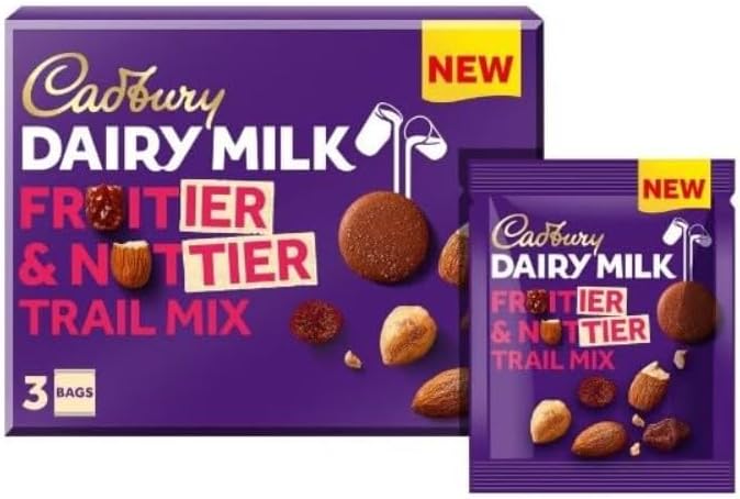 2 x Fruitier & Nuttier Chocolate Trail Mix 3 Pack 105g Delicious Tasty And Twisty Treat Gift Hamper For Birthday,Christmas